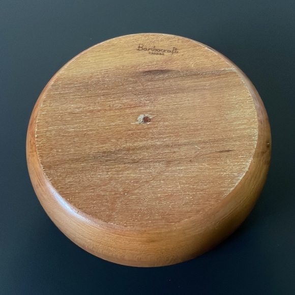 Wood Bowls Baribocraft Canada and Japan Nut Bowl Display Decorative Vintage - Picture 12 of 13